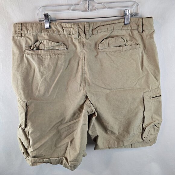 Nike Shorts Mens 38 Khaki Cargo Outdoor Utility Pockets Cotton Ripstop Hiking - Picture 6 of 11